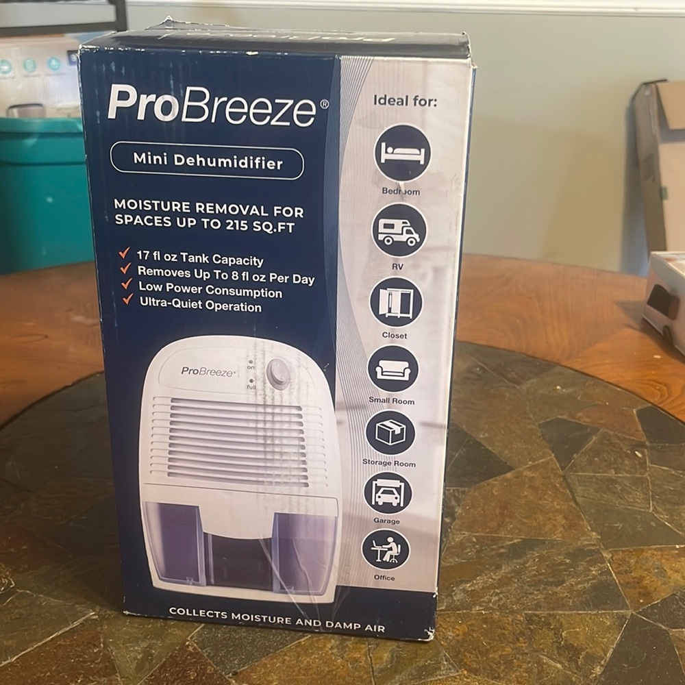 Pro breeze mini  dehumidifier